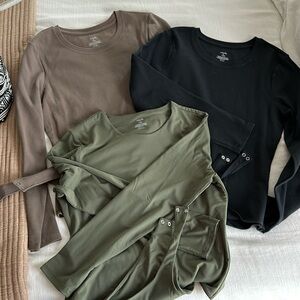 Set of 3 Nuuds long sleeve bodysuits